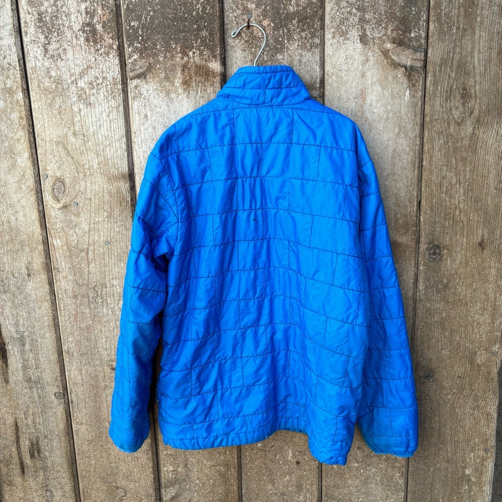 Patagonia Kids Full Zip Blue Quilted Nano Puff Jacket Size Large 12 - Picture 6 of 14